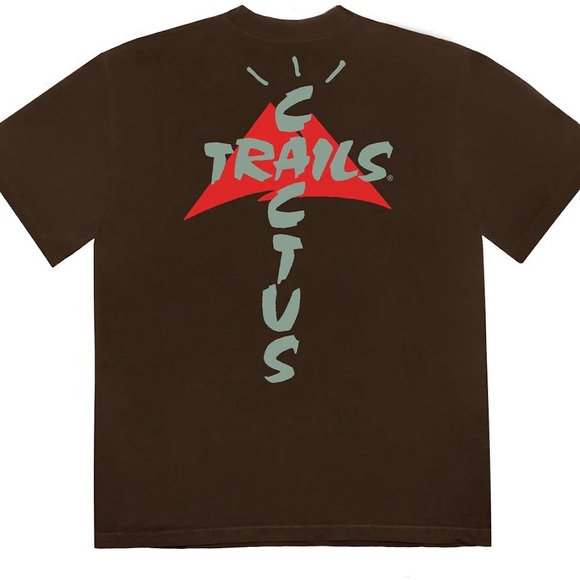 Travis Scott cactus Trails Assn T-shirt Brown small - Picture 1 of 4